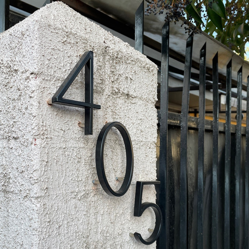 Números de Porta DOT ( 12.5cm | Preto)