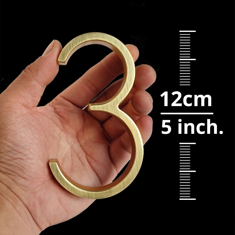 Número de Porta DOT (12.5cm | Dourado)